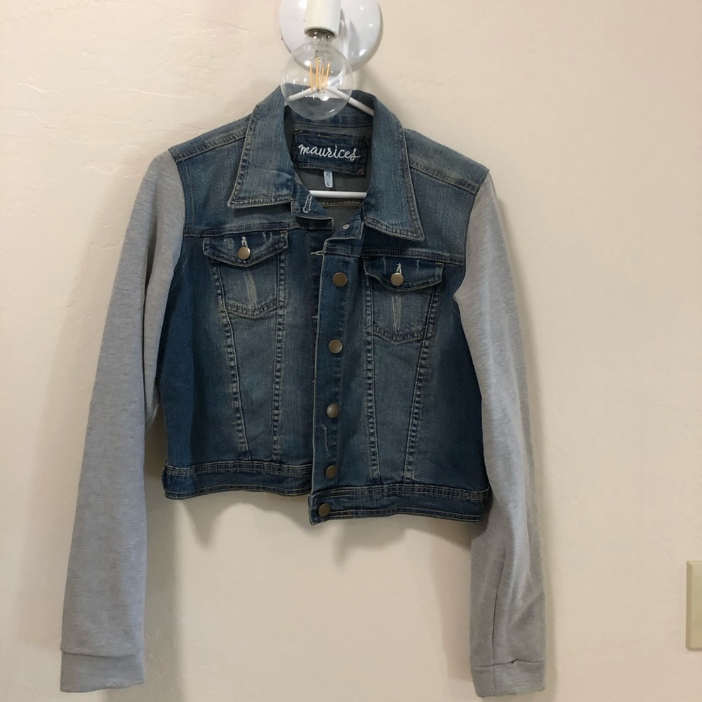 Cropped jean jacket